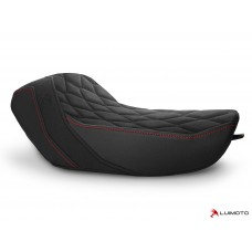 LUIMOTO (Hex-Diamond) Rider Seat Covers for the HARLEY DAVIDSON IRON 1200 (2018+)